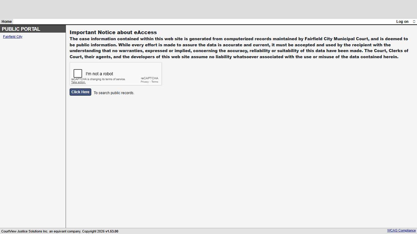 Welcome Page - Fairfield City Municipal Court